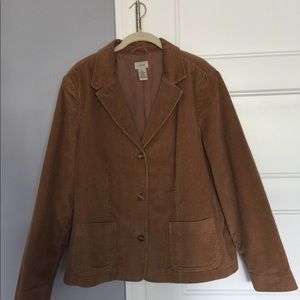 LLBean Brown Corduroy Blazer/Suit jacket